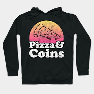Pizza Lover Pizza and Coins Hoodie